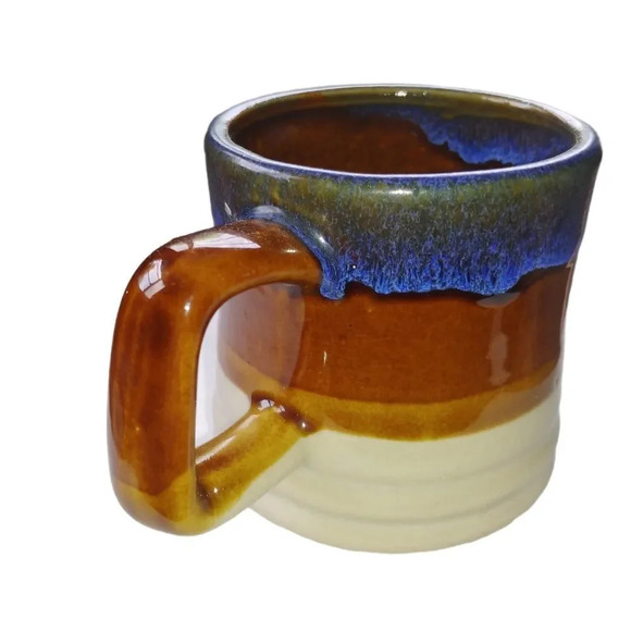 Vintage Coffee/Tea Cup/Mug, 3-Tone Glaze, Retro - Picture 3 of 6